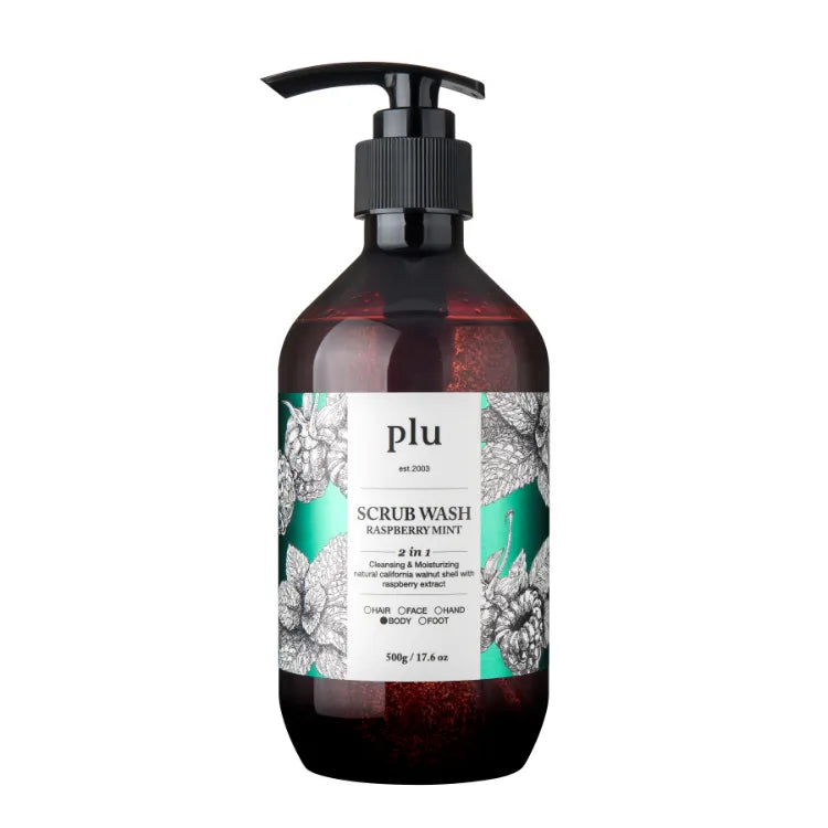 PLU SCRUB WASH RASPBERRY MINT 500G
