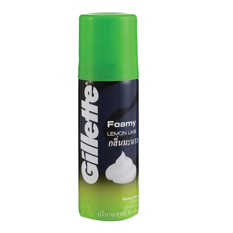 GILLETTE FOAMY LEMON LIME SHAVING FOAM 50G