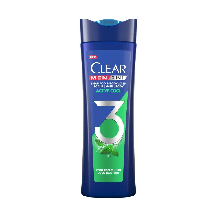 CLEAR MEN 3-IN-1 ACTIVE COOL 333ML