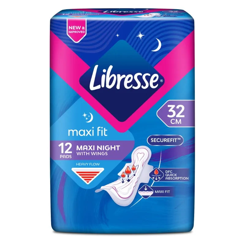 LIBRESSE SENSITIV MAXI NIGHT WING 32CM 12S