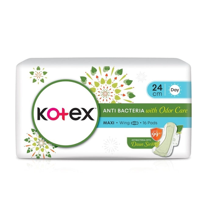 KOTEX BIO-CARE MAXI WING ANTIBAC 24CM 16S