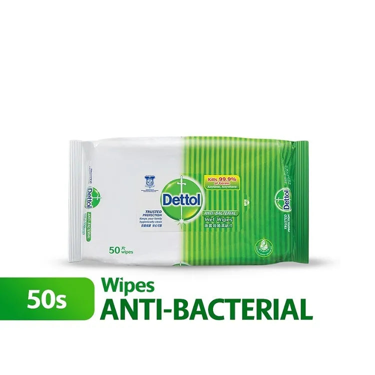 DETTOL ANTIBACTERIAL WIPES 50S