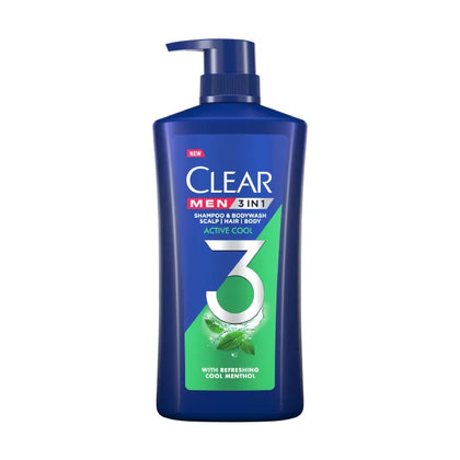 CLEAR MEN 3-IN-1 ACTIVE COOL 618ML