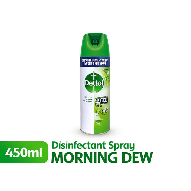 DETTOL DISINFECTANT SPRAY MORNING DEW 450ML