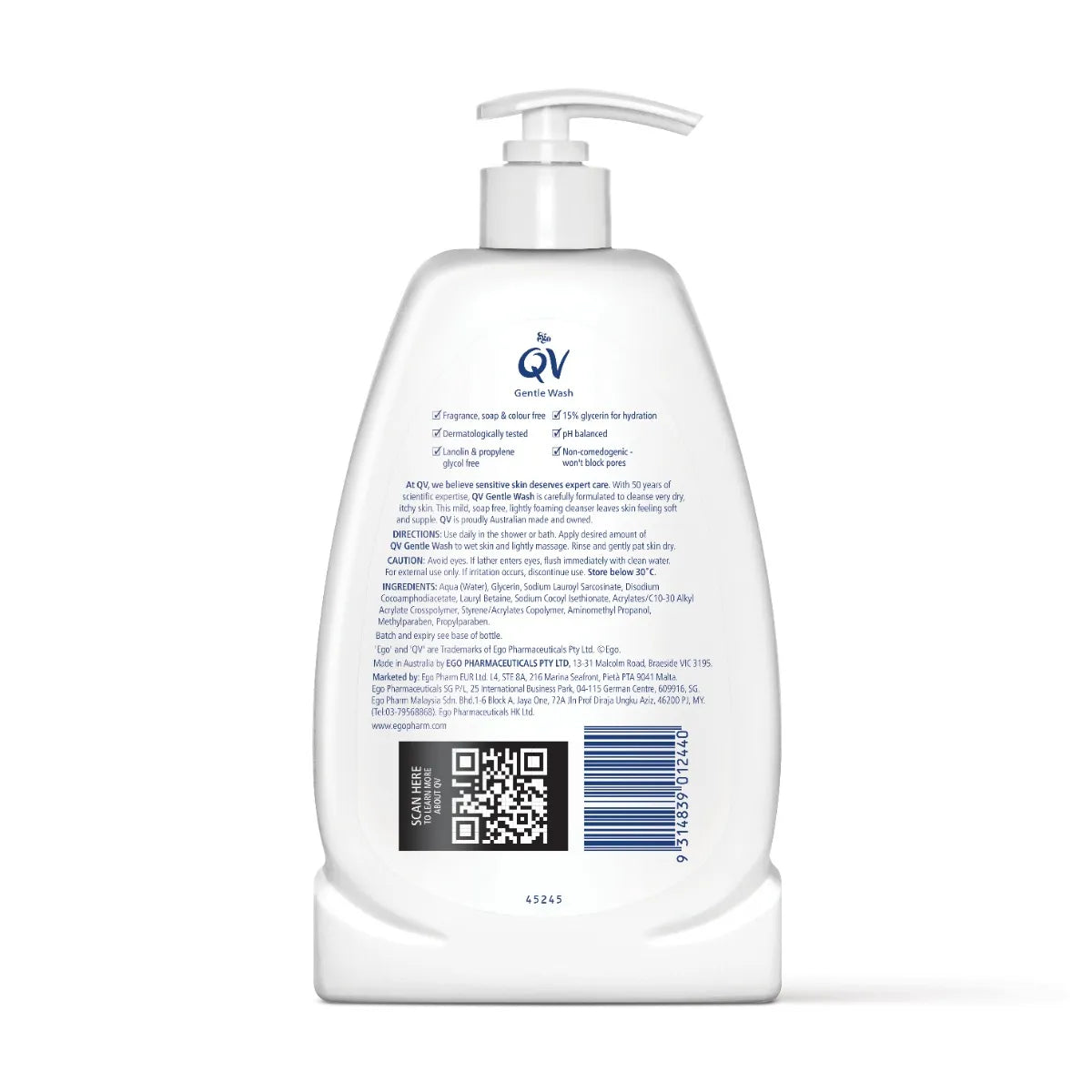 QV GENTLE WASH 500G