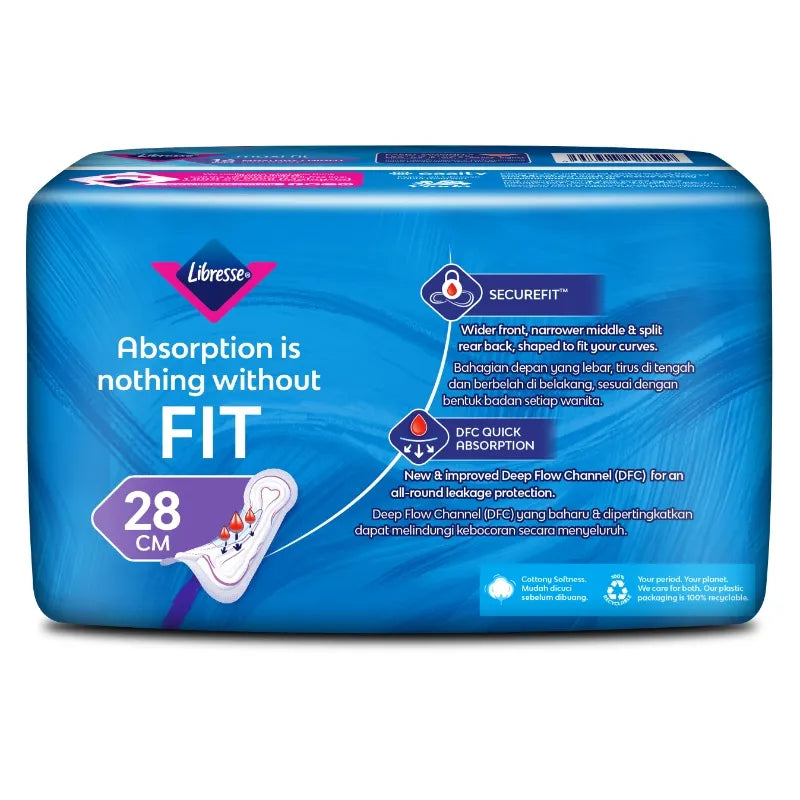 LIBRESSE MAXI NON WING 28CM 16S