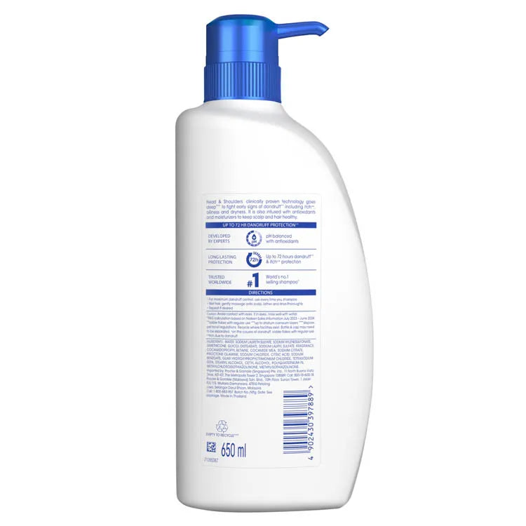HEAD AND SHOULDERS SHAMPOO CLEAN AND BALANCED 650ML