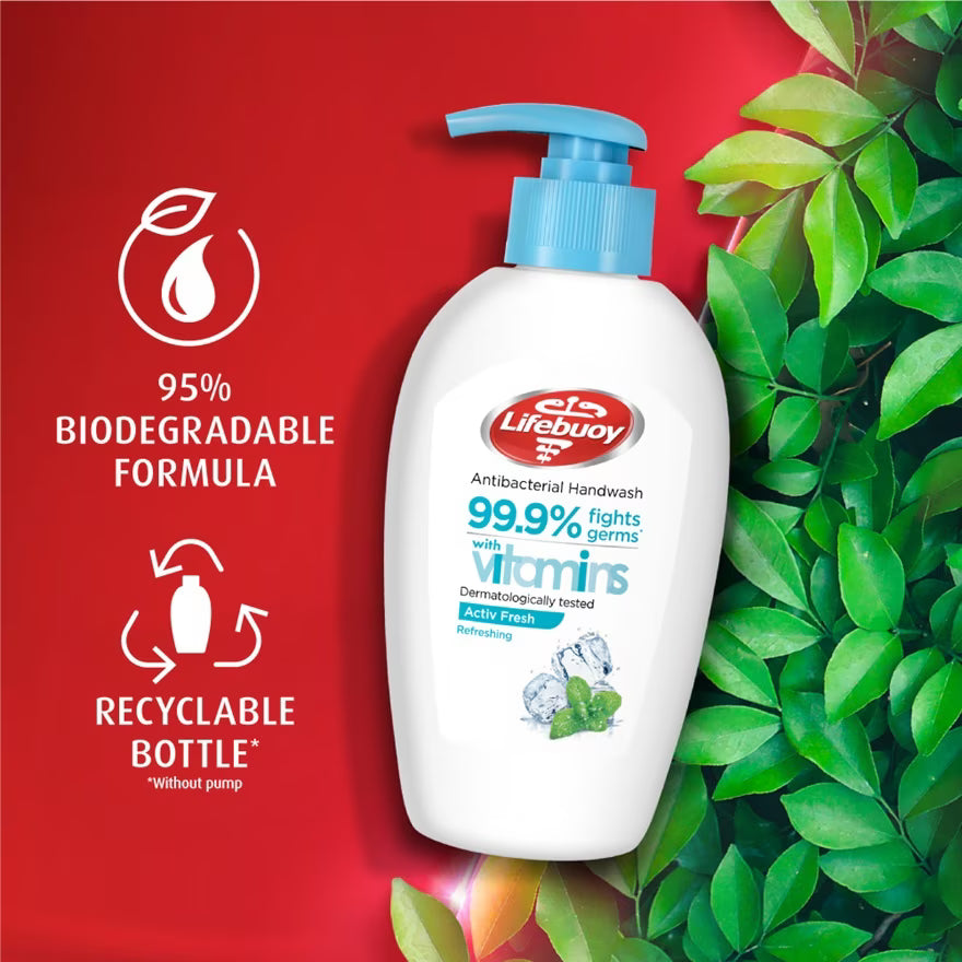 LIFEBUOY ANTIBACTERIAL HANDWASH ACTIV FRESH 200ML