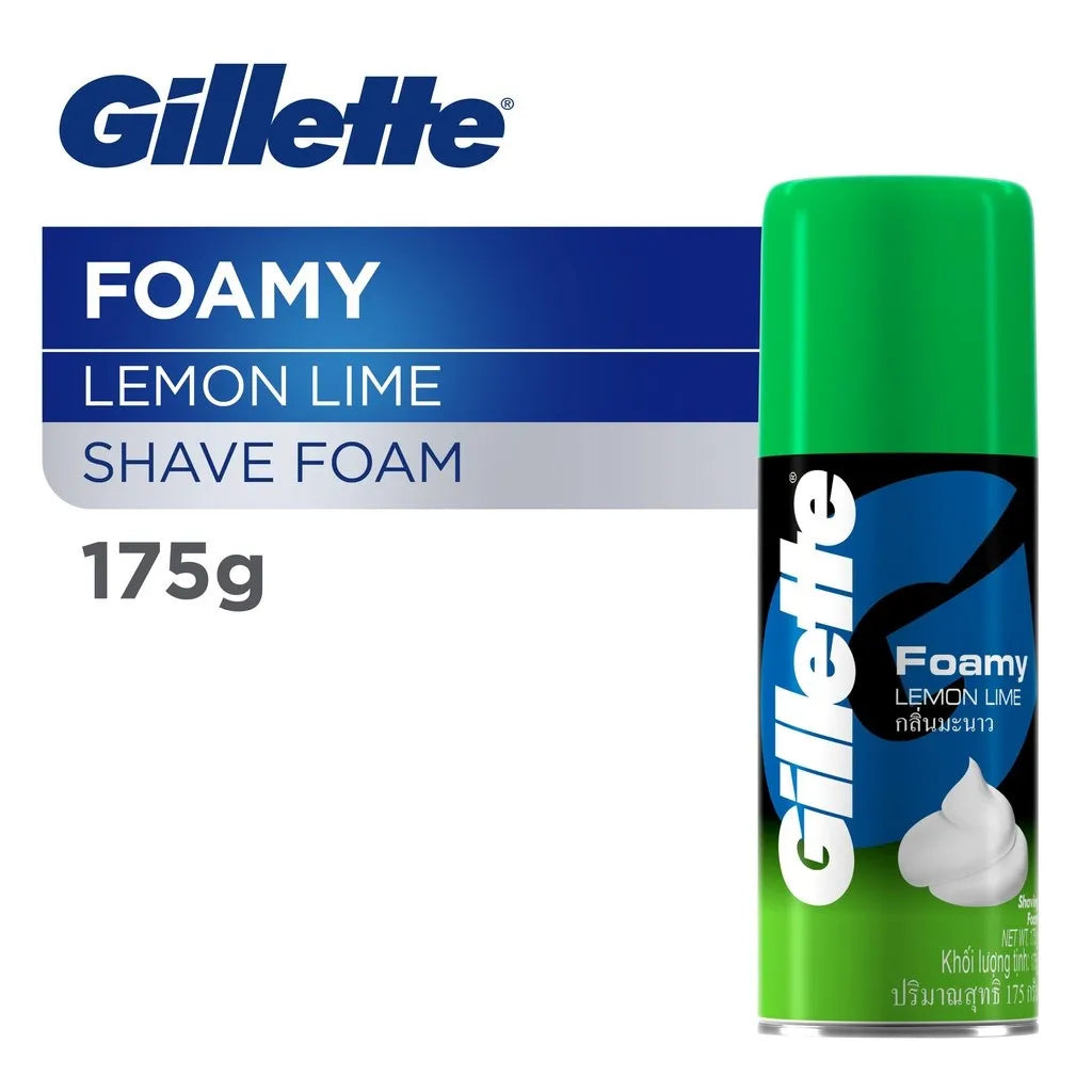 GILLETTE FOAMY LEMON LIME SHAVING FOAM 175G