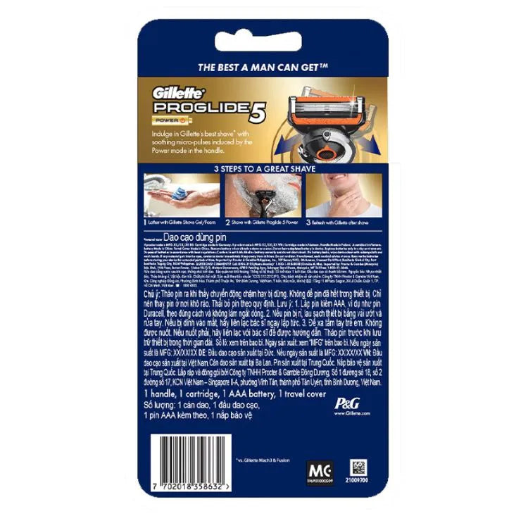 GILLETTE FUSION PROGLIDE POWER FLEXBALL RAZOR
