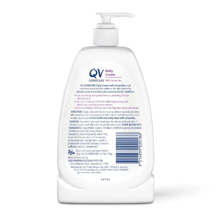 QV DERMACARE DAILY CREAM WITH CERAMIDES 350ML