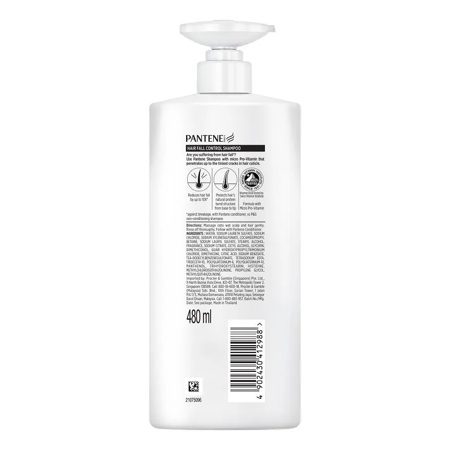 PANTENE PRO-VITAMIN SHAMPOO HAIR FALL CONTROL 480ML