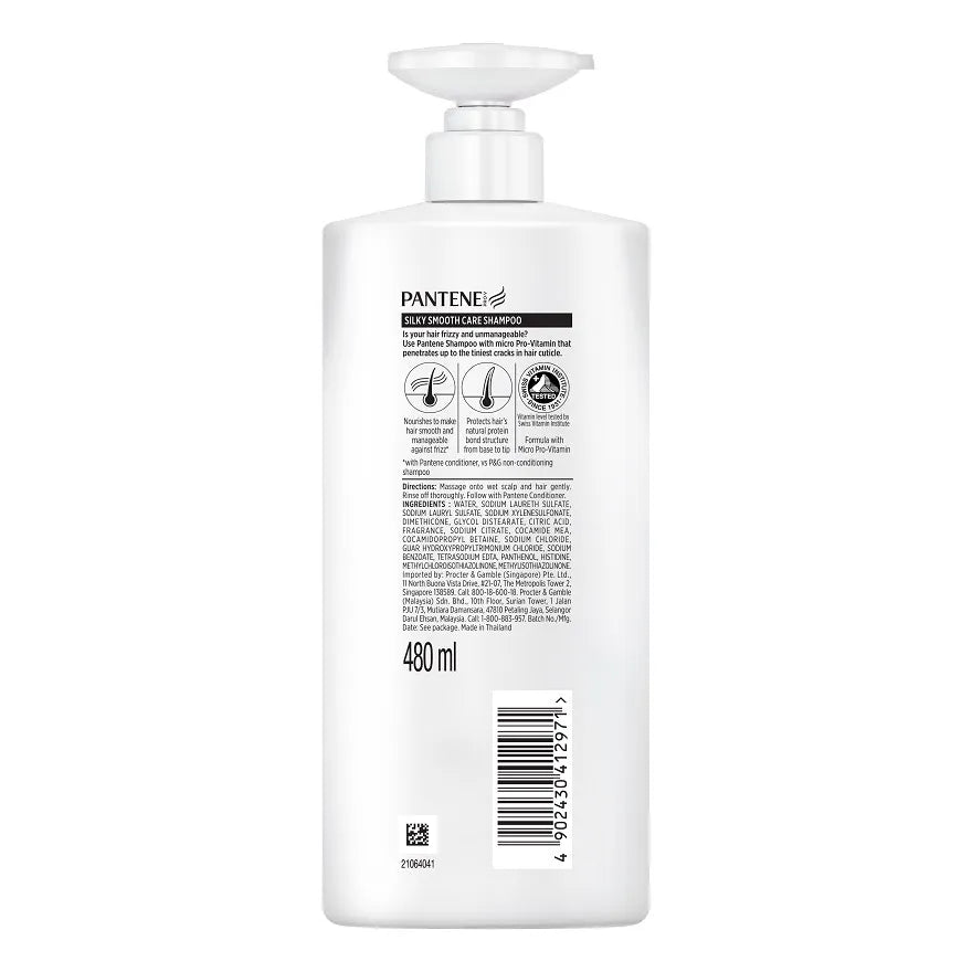 PANTENE PRO-VITAMIN SHAMPOO SILKY SMOOTH CARE 480ML