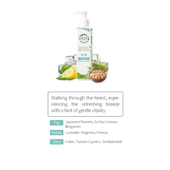 HERB & HEALTH PLANT EXTRACTION FEMININE INTIMATE WASH WOODLAND BREEZE 200ML