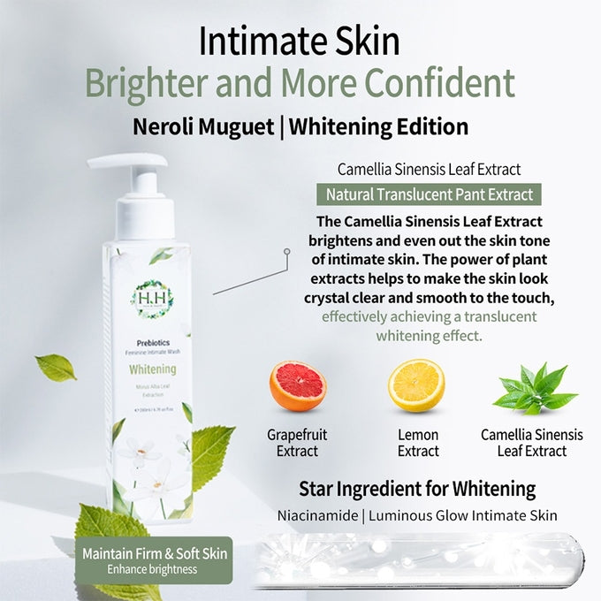 HERB & HEALTH PREBIOTIC FEMININE INTIMATE WASH WHITENING MORUS ALBA LEAF EXTRACTION 200ML