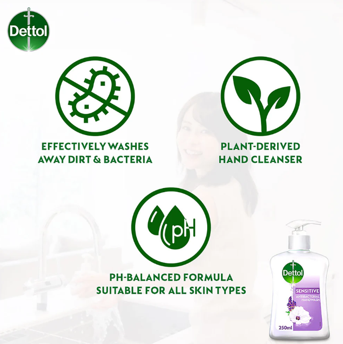 DETTOL HANDWASH SENSITIVE 250ML