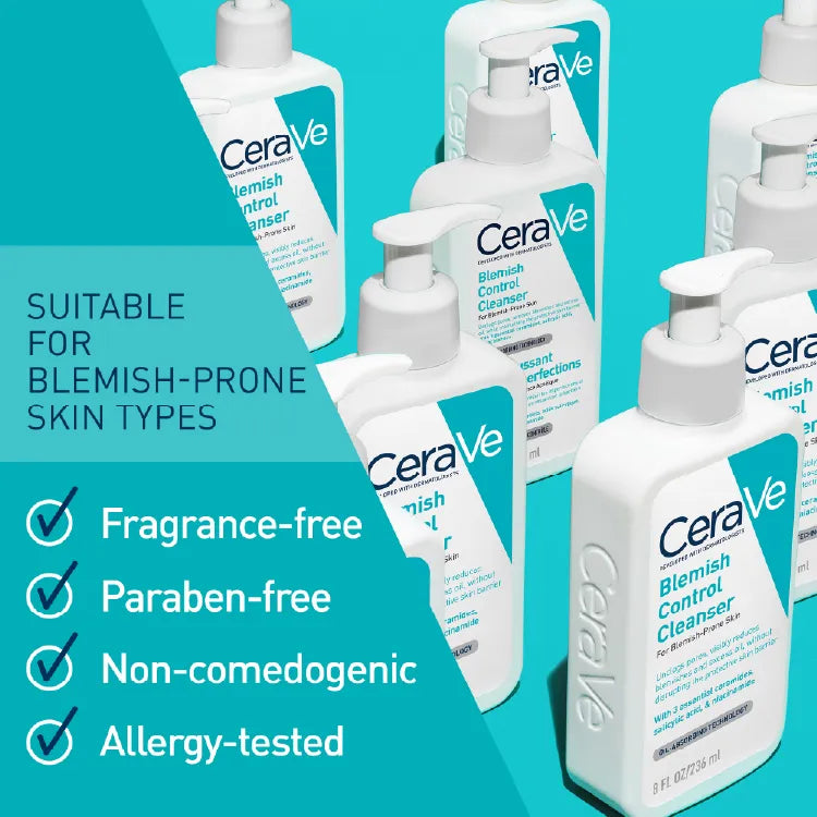 CERAVE ACNE BLEMISH CONTROL CLEANSER 236ML