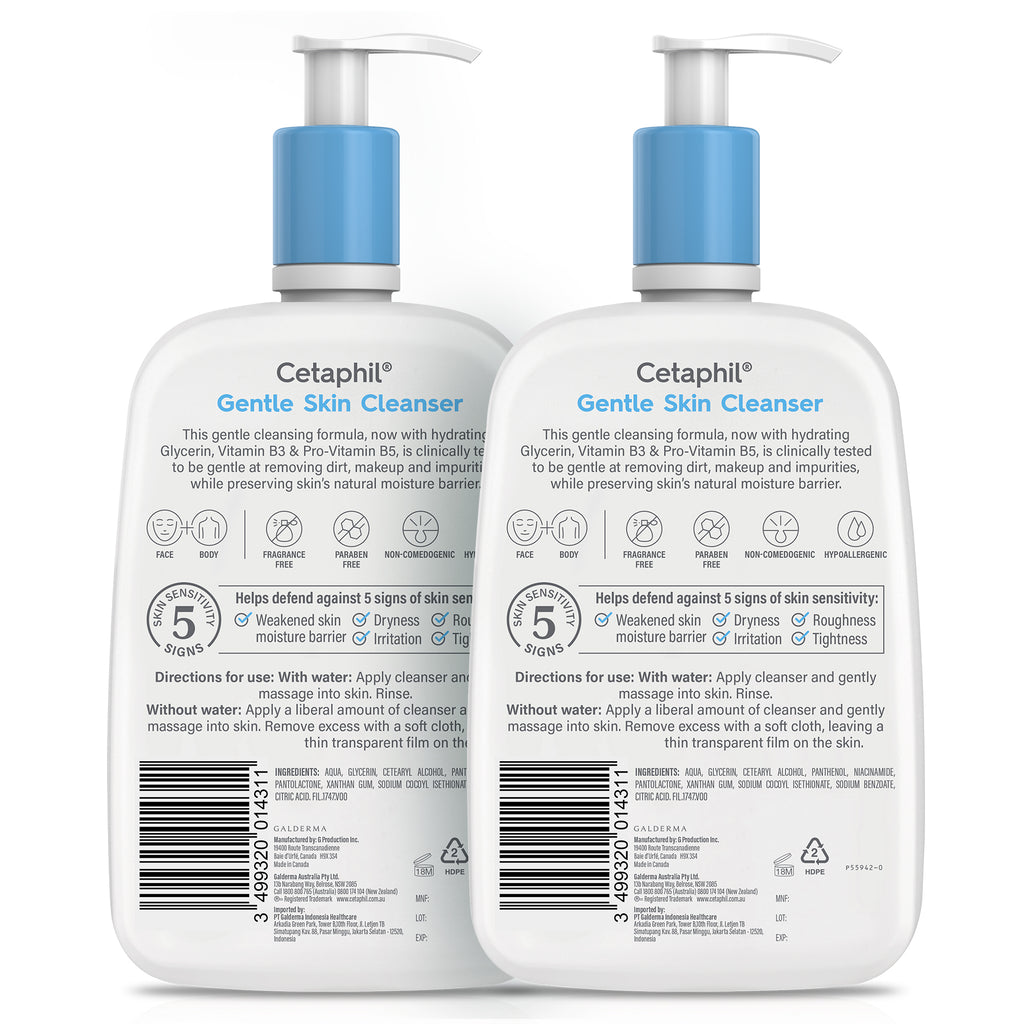 CETAPHIL GENTLE SKIN CLEANSER 1L X 2