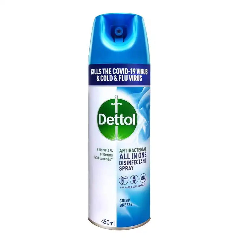 DETTOL DISINFECTANT SPRAY CRISP BREEZE 450ML