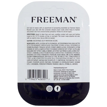 FREEMAN PROTECTIVE CERAMIDES CREAM FACE MASK 10ML
