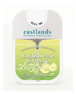 EASTLANDS FRAGRANCE SANITIZER SPRAY ENGLISH PEAR & FREESIA 35ML