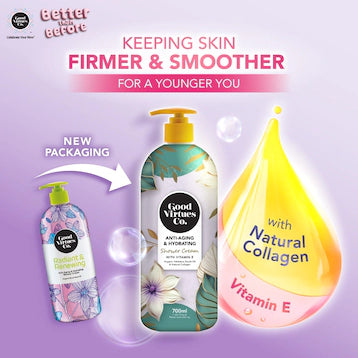 GOOD VIRTUES CO ANTI-AGING & HYDRATING SHOWER CREAM WITH VITAMIN E 700ML