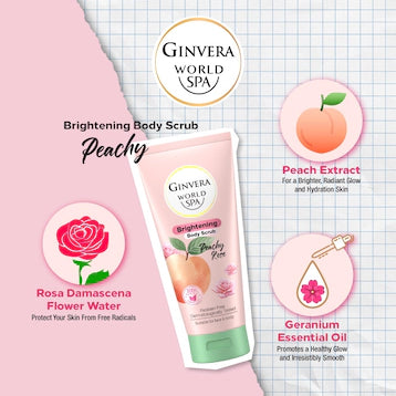GINVERA WORLD SPA BODY SCRUB PEACHY ROSE 200ML