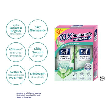 SAFI HIJABISTA BODYCARE DEODORANT ROLL ON 50MLX2