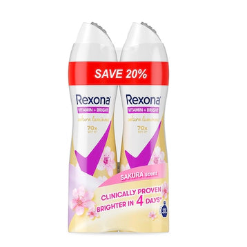 REXONA SAKURA SPRAY DEODORANT 2X135ML