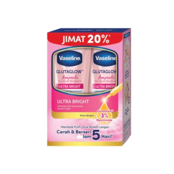 VASELINE ULTRA BRIGHT DRY SERUM 2X45ML