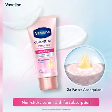 VASELINE ULTRA BRIGHT DRY SERUM 2X45ML