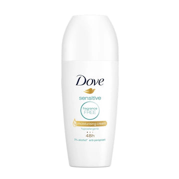 DOVE SENSITIVE FRAGRANCE FREE DEODORANT ROLL-ON 40ML