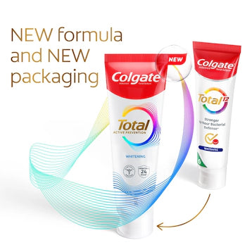 COLGATE TOTAL WHITENING TOOTHPASTE 2X150G
