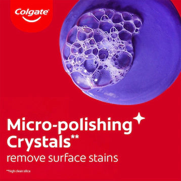 COLGATE OPTIC WHITE PURPLE WHITENING TOOTHPASTE 2X100G