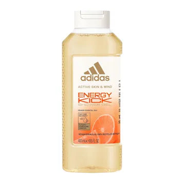 ADIDAS ACTIVE SKIN & MIND ENERGY KICK SHOWER GEL 400ML