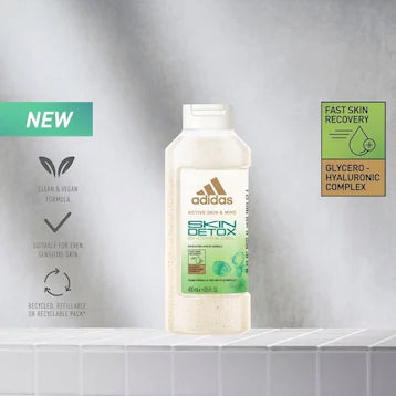 ADIDAS ACTIVE SKIN & MIND DETOX SHOWER GEL 400ML