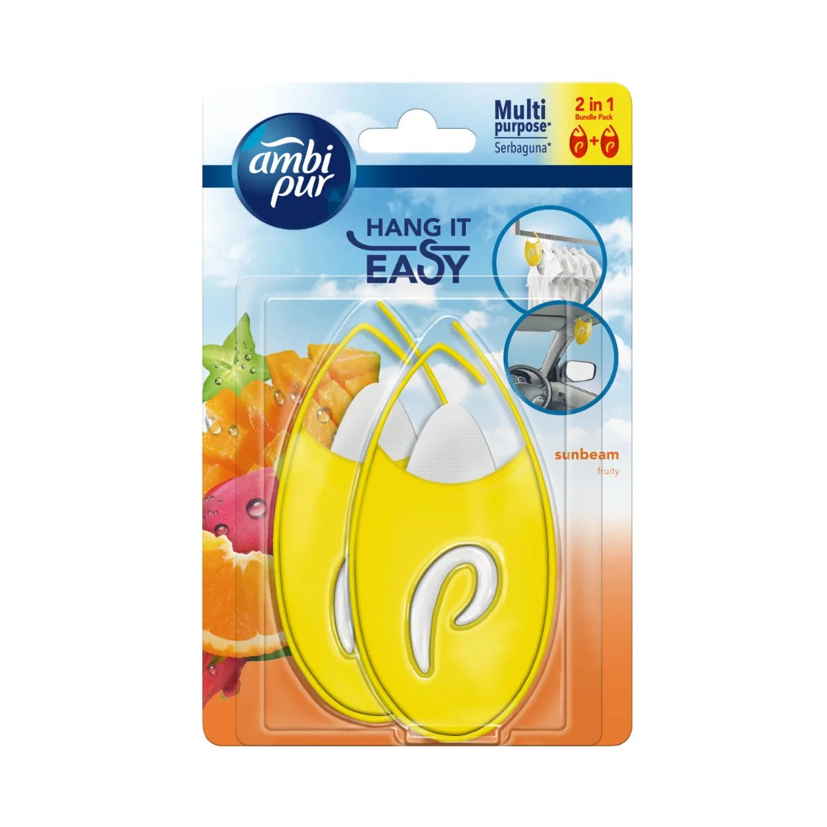 AMBI PUR MINI FRESH SUNBEAM FRUITY 4.5ML X 2