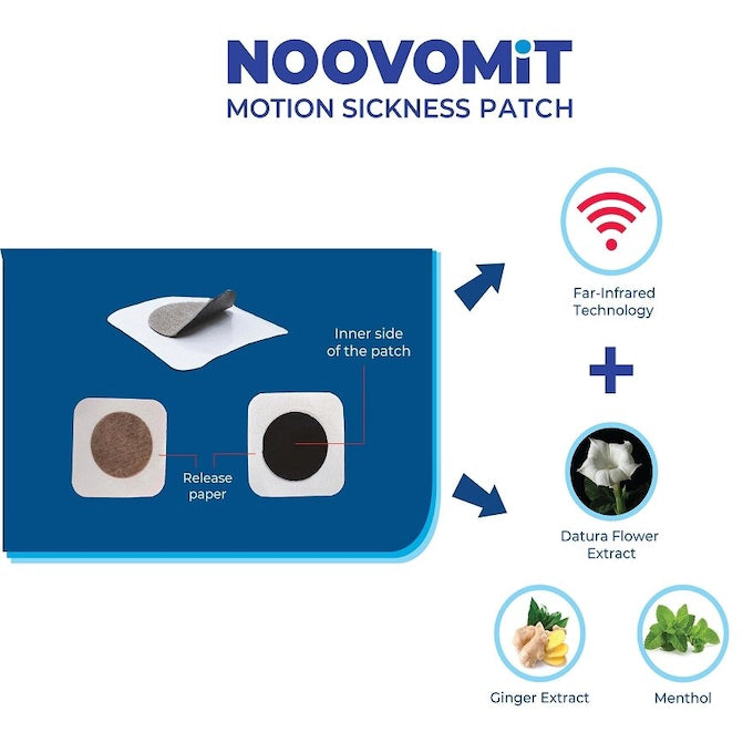 NOOVOMIT MOTION SICKNESS PATCH 6'S