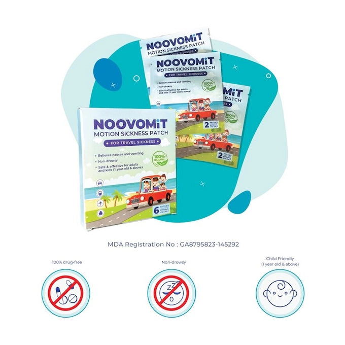 NOOVOMIT MOTION SICKNESS PATCH 6'S