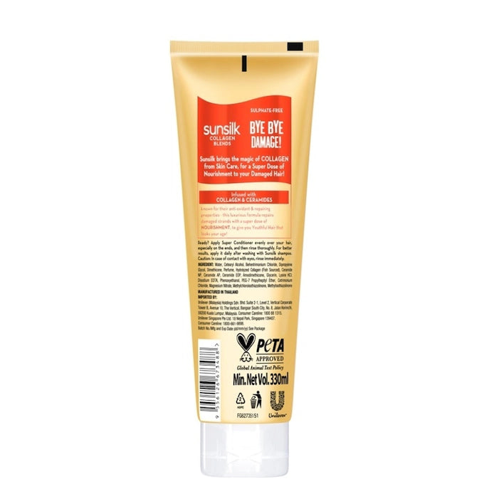 SUNSILK BYE BYE DAMAGE CONDITIONER 330ML