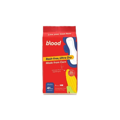BLOOD ULTRATHIN CORN PAD WINGS 41CM 8S