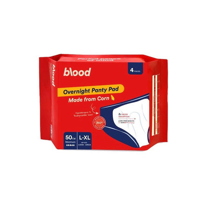 BLOOD OVERNIGHT PANTY PAD L-XL 4S