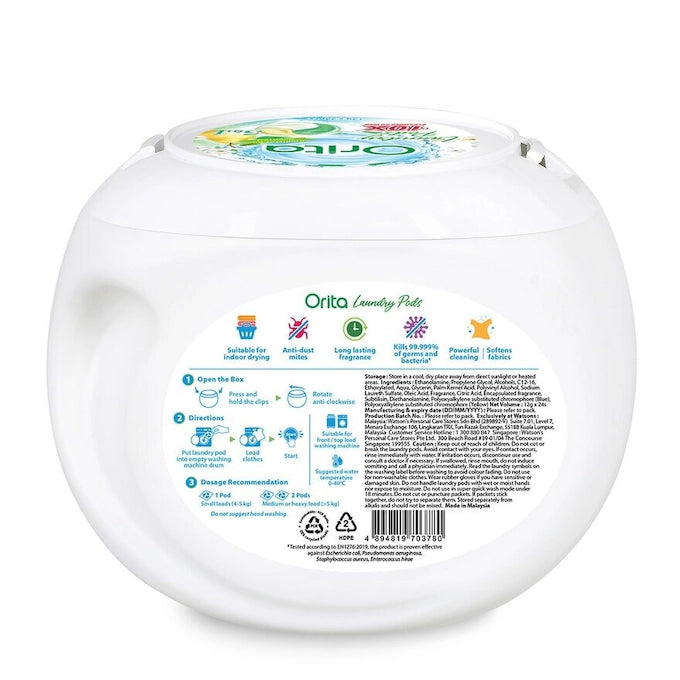 ORITA ENGLISH PEAR LAUNDRY PODS 24S