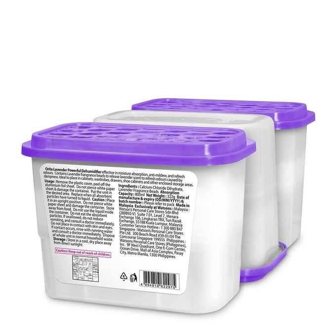 ORITA DEHUMIDIFIER LAVENDER 3X800ML