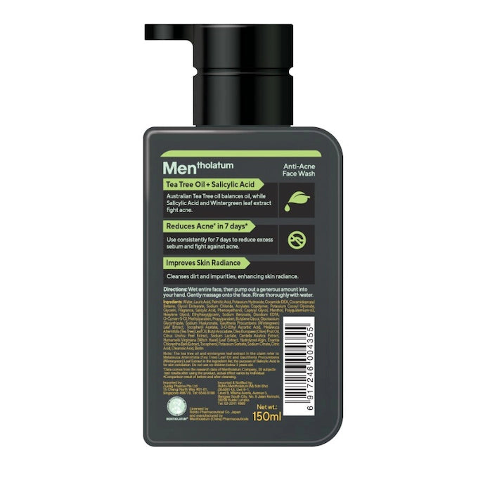 MENTHOLATUM MEN ANTI-ACNE FACE WASH 150ML