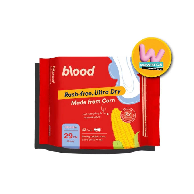 BLOOD W REWARDS PRODUCT ULTRATHIN CORN PAD HEAVY WINGS 29CM 12S