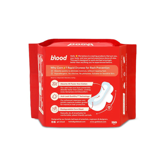 BLOOD W REWARDS PRODUCT ULTRATHIN CORN PAD HEAVY WINGS 29CM 12S