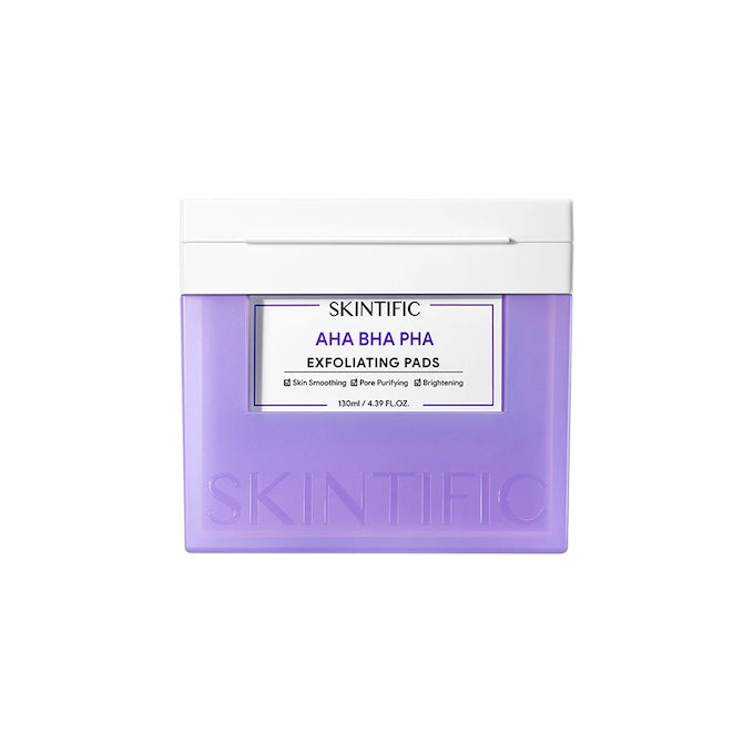 SKINTIFIC AHA BHA PHA EXFOLIATING PADS 130ML