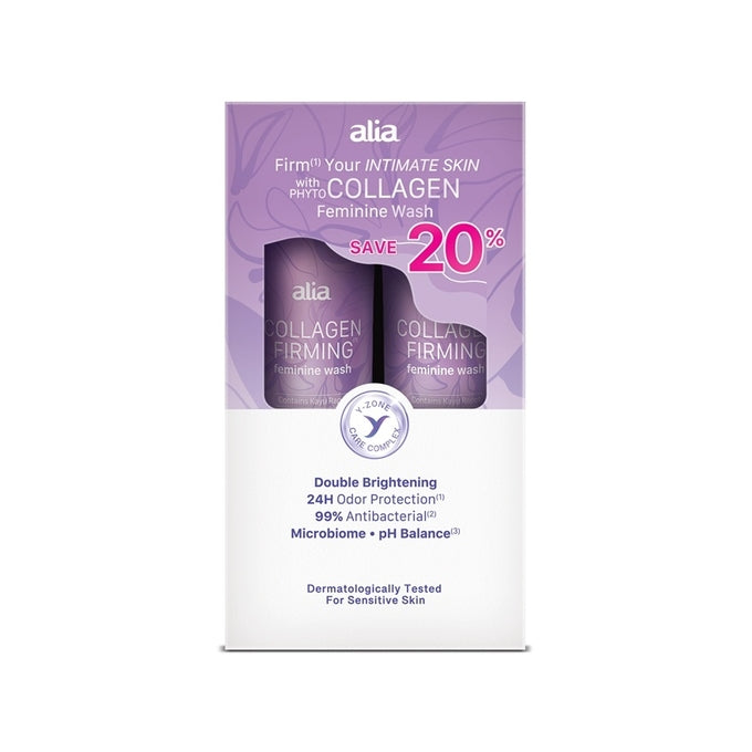 ALIA COLLAGEN FIRMING FEMININE WASH 200ML X 2S