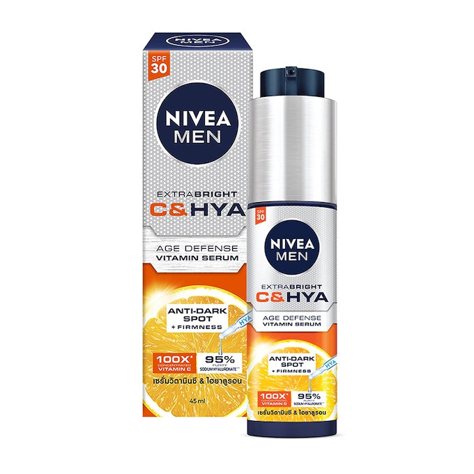 NIVEA FOR MEN EXTRA BRIGHT C&HYA AGE DEFENSE VITAMIN SERUM 45ML